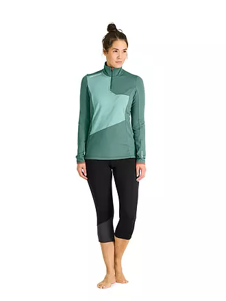 ORTOVOX | Damen Funktions Zipshirt FLeece Light | petrol