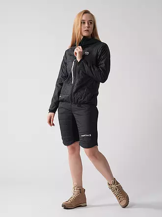 ORTOVOX | Damen Isojacke Piz Boé Swisswool Hoodie | schwarz