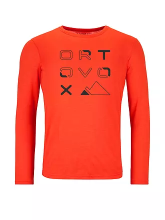 ORTOVOX | Herren Funktionsshirt 185 Merino Brand Outline | dunkelblau