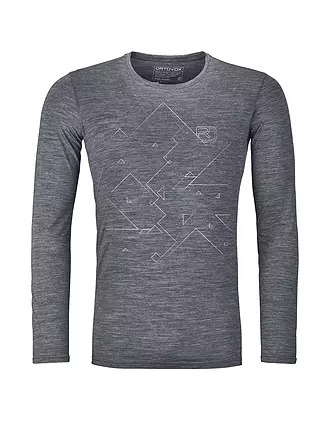 ORTOVOX | Herren Funktionsshirt 185 Merino Tangram | olive