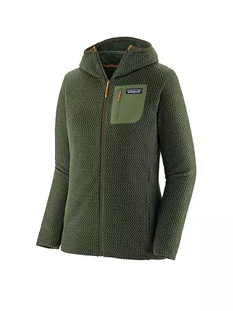 PATAGONIA | Damen Fleecejacke R1® Air Full-Zip Hoodie | dunkelgrün