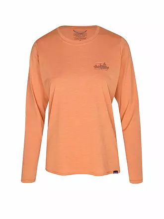 PATAGONIA | Damen Funktionsshirt Long-Sleeved Capilene® Cool Daily Graphic | orange