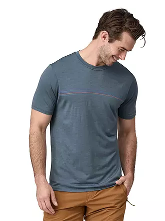 PATAGONIA | Herren Funktionsshirt Capilene® Cool Merino Graphic | blau