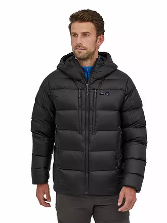 PATAGONIA | Herren Isojacke Fritz Roy Down Hoodie | schwarz