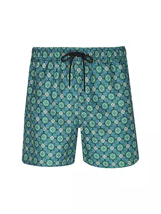 PAUL | Herren Badeshort Printed | hellbraun