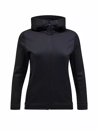 PEAK PERFORMANCE | Damen Unterziehjacke Rider Tech Zip Hoodie | schwarz