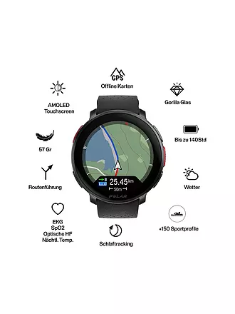 POLAR | GPS-Multisportuhr Vantage V3 S-L | schwarz