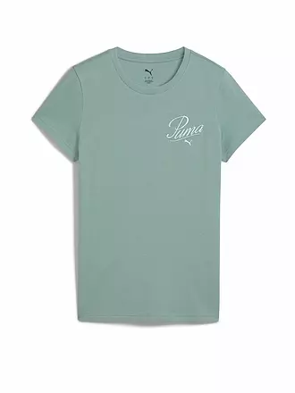 PUMA | Damen T-Shirt Script | hellgrün