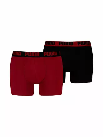 PUMA | Herren Boxershort Everyday Basic 2er Pkg. | dunkelrot