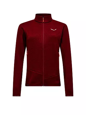 SALEWA | Damen Fleecejacke Puez Rocca PL | dunkelrot