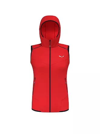 SALEWA | Damen Outdoorweste Pedroc Durastretch Light Hoodie | rot