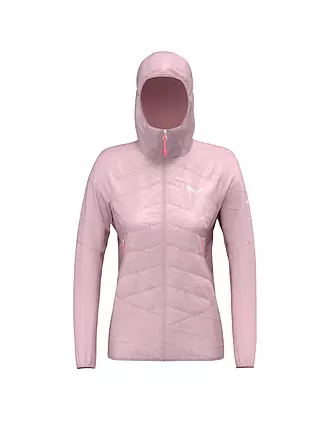 SALEWA | Damen Touren Hybridjacke  Ortles Hybrid TirolWool® Responsive Hoodie | rosa