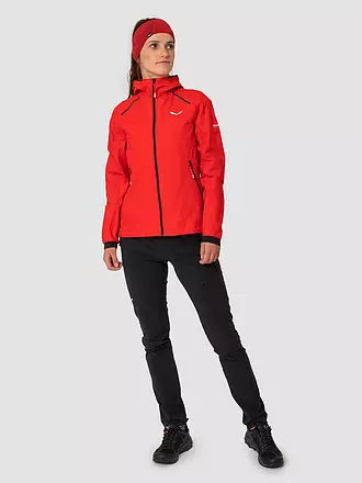 SALEWA | Damen Wanderjacke Pedroc 2.5L Powertex Light | rot