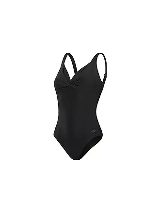 SPEEDO | Damen Badeanzug Shaping Cross Knot | schwarz