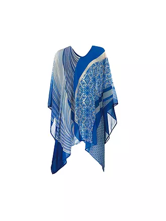 SUNFLAIR | Damen Poncho | blau