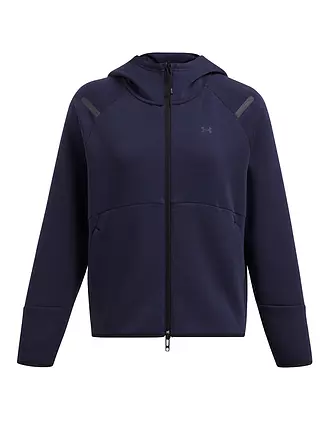 UNDER ARMOUR | Damen Kapuzenjacke UA Unstoppable Fleece mit durchgehendem Zip | dunkelrot