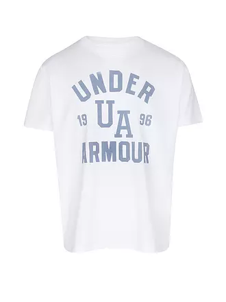 UNDER ARMOUR | Damen T-Shirt UA Heavyweight Oversized Collegiate | weiss