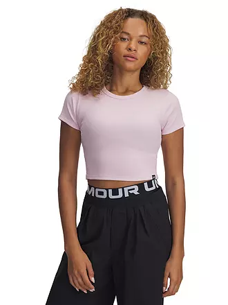 UNDER ARMOUR | Damen T-Shirt UA Rival Rib Baby | rosa