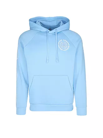 UNDER ARMOUR | Herren Hoodie UA Rival Fleece High Brand Read Logo | hellblau