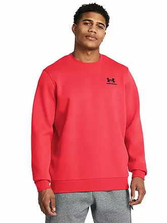 UNDER ARMOUR | Herren Sweater UA Essential Fleece Crewneck | rot