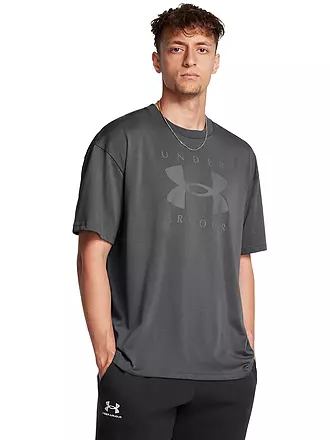 UNDER ARMOUR | Herren T-Shirt UA Heavyweight Branded | grau