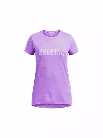 UNDER ARMOUR | Mädchen Fitnessshirt UA Tech™ Twist Wordmark Logo | grau