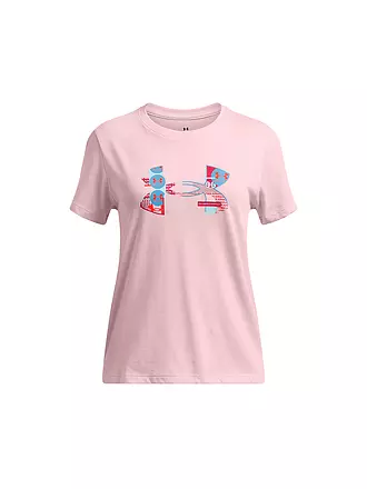 UNDER ARMOUR | Mädchen T-Shirt UA Fill Big Logo | rosa