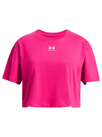 UNDER ARMOUR | Mädchen T-Shirt UA Rival Crop | beere