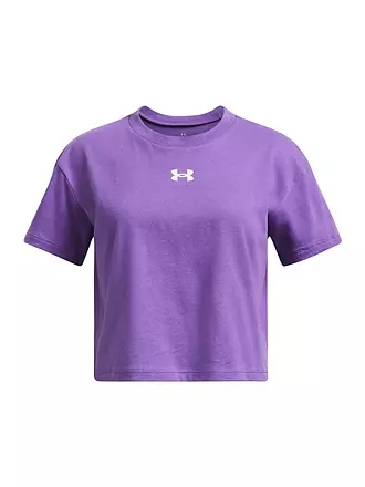 UNDER ARMOUR | Mädchen T-Shirt UA Sportstyle mit Logo Cropped | lila