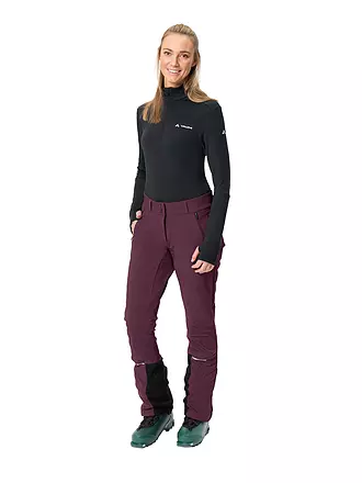 VAUDE | Damen Touren Softshellhose Larice | dunkelrot