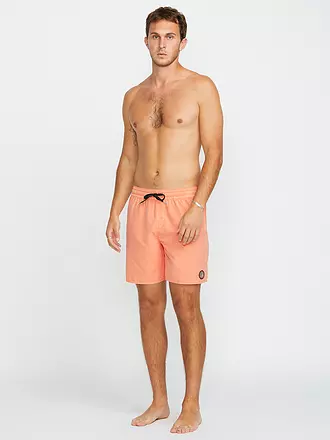 VOLCOM | Herren Badeshort Center Trunk 17 | koralle