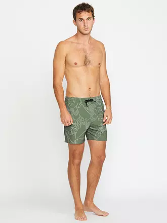 VOLCOM | Herren Badeshort Lido Print Trunk 16 | olive