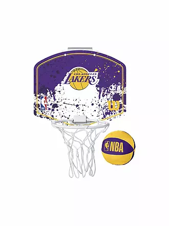 WILSON | NBA Team Mini Hoop Basketballkorb Golden State Warriors | lila