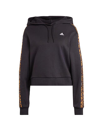 ADIDAS | Damen Hoodie Essentials 3-Streifen Animal Print Relaxed 