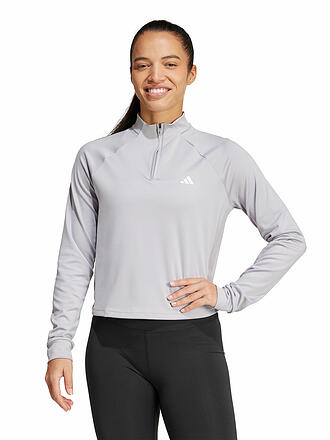 ADIDAS | Damen Fitness Zipshirt Train Essentials Minimal Branding 1/4-Zip 