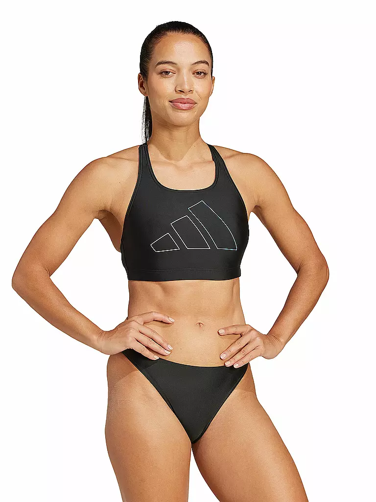 ADIDAS | Damen Bikini Big Bars | schwarz