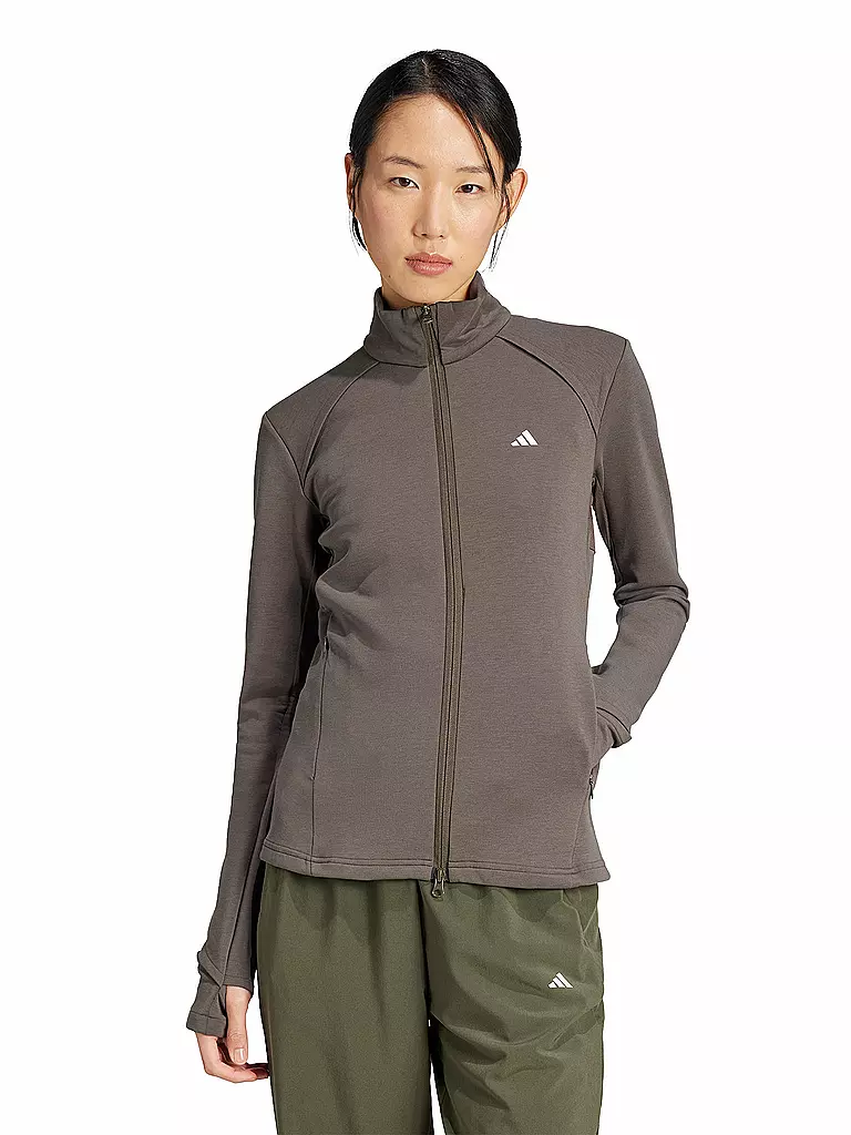 ADIDAS | Damen Fitnessjacke | braun