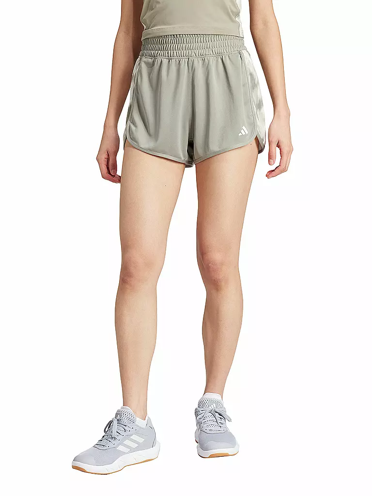 ADIDAS | Damen Fitnessshort Pacer KN Flower | camel