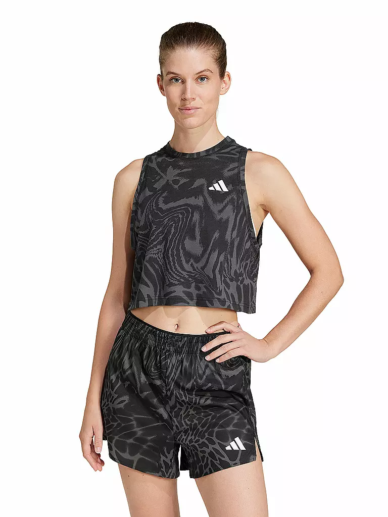 ADIDAS | Damen Fitnesstank Crop TE MIN | schwarz