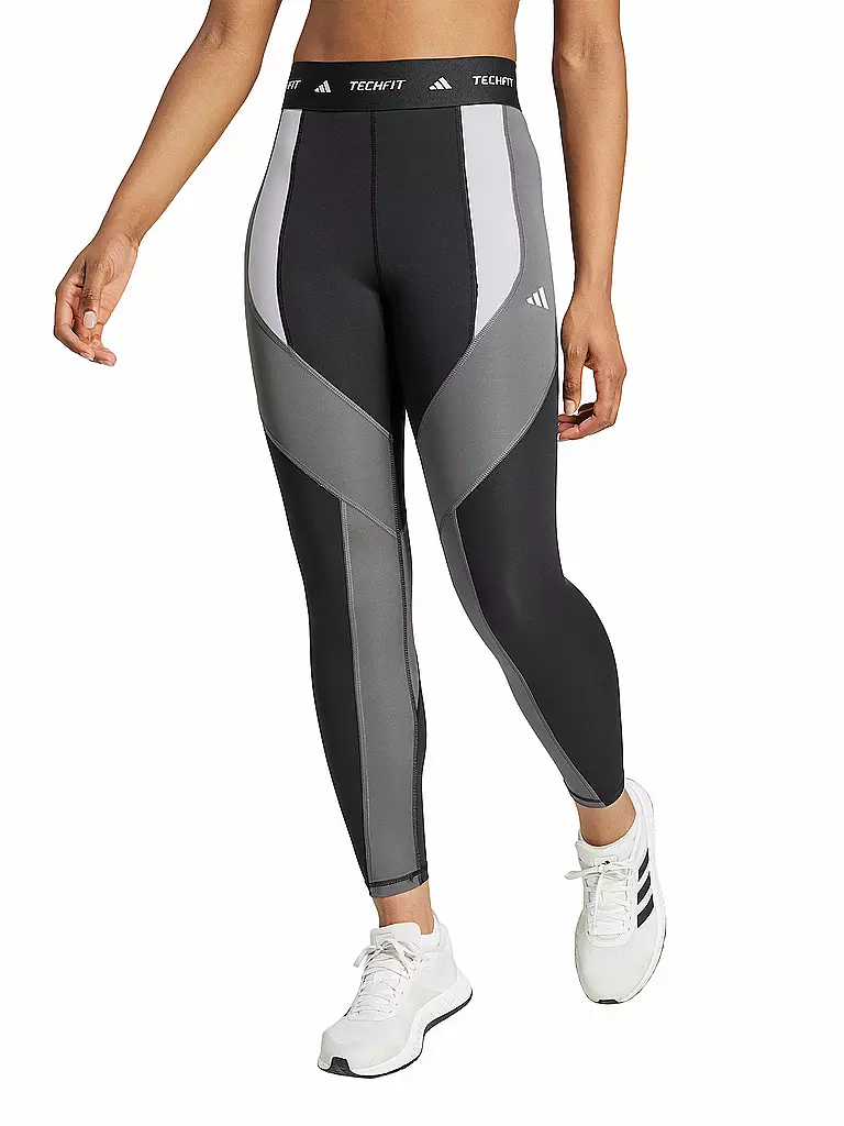 ADIDAS | Damen Fitnesstight TECHFIT Colorblock 7/8 | schwarz