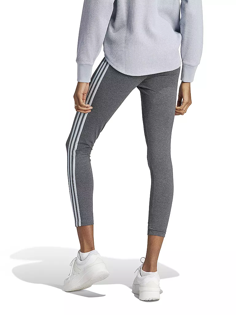 ADIDAS | Damen Tight Essentials 3-Streifen High Waist | grau