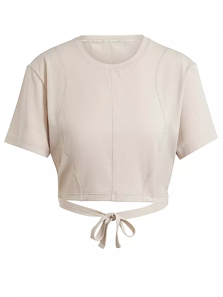 ADIDAS | Damen Yogashirt Cropped | beige