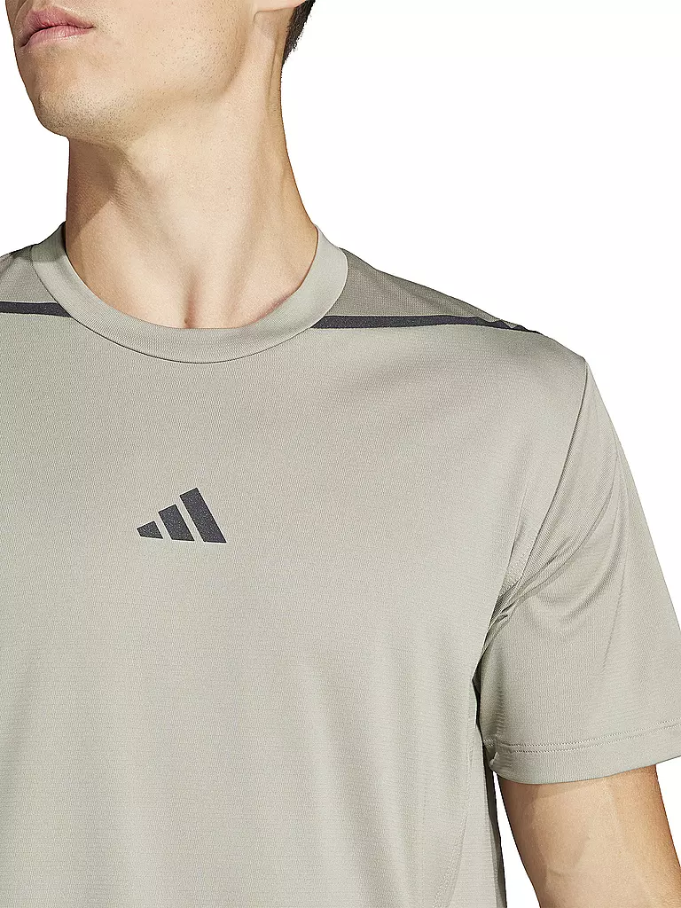 ADIDAS | Herren Fitnessshirt Designed for Training Adistrong Workout | olive