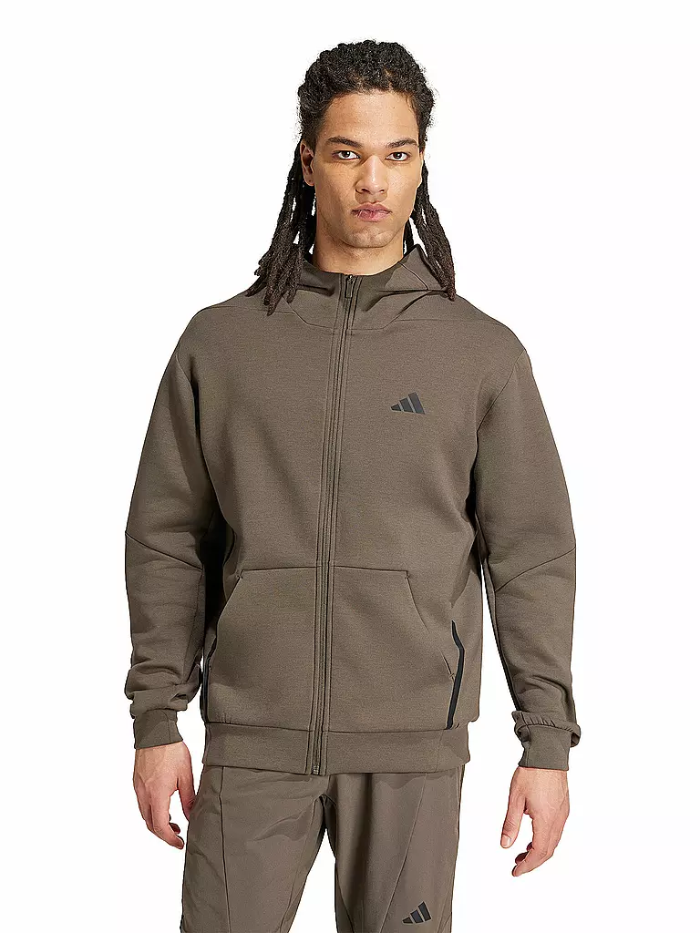 ADIDAS | Herren Kapuzenjacke Designed for Training | braun