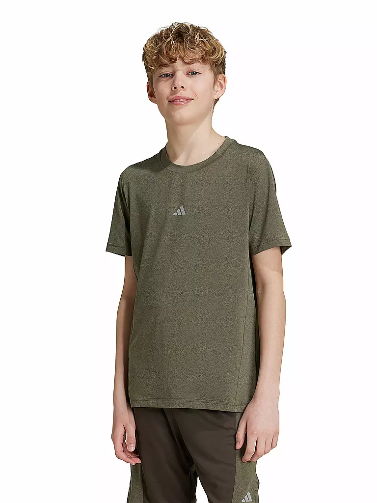 ADIDAS | Kinder Fitnessshirt | olive