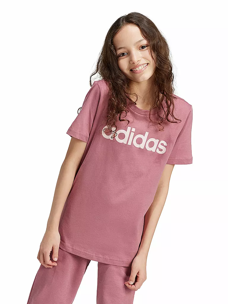 ADIDAS | Mädchen T-Shirt Essentials Linear Logo  | beere