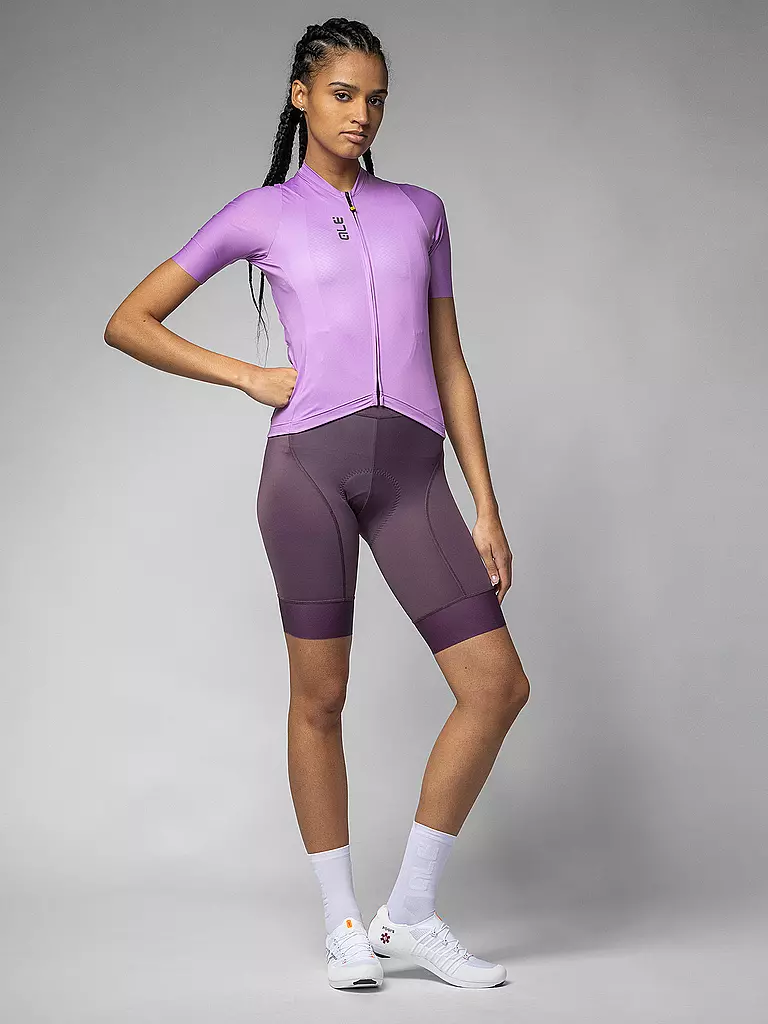 ALE | Damen Radtrikot Color Block | rosa