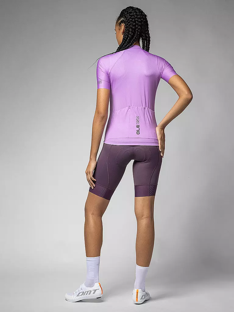 ALE | Damen Radtrikot Color Block | rosa