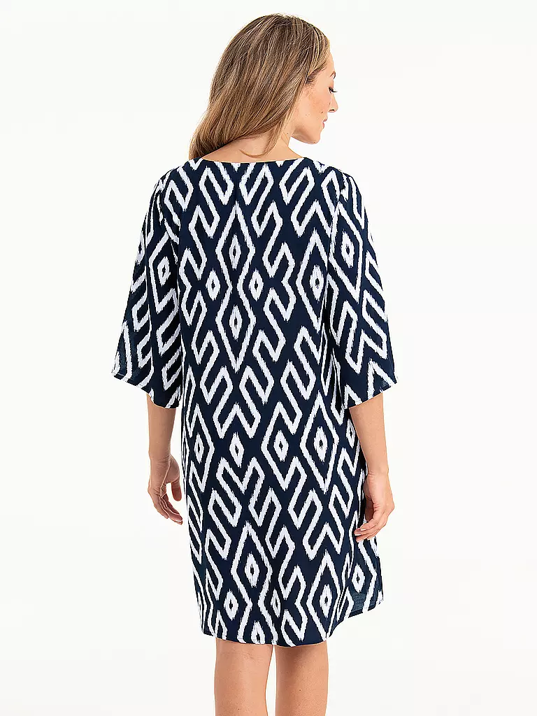 ANITA | Damen Kleid Tribal Monotones | dunkelblau