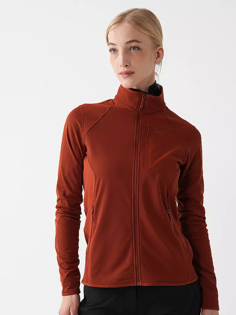 ARCTERYX | Damen Fleecejacke Delta | dunkelrot